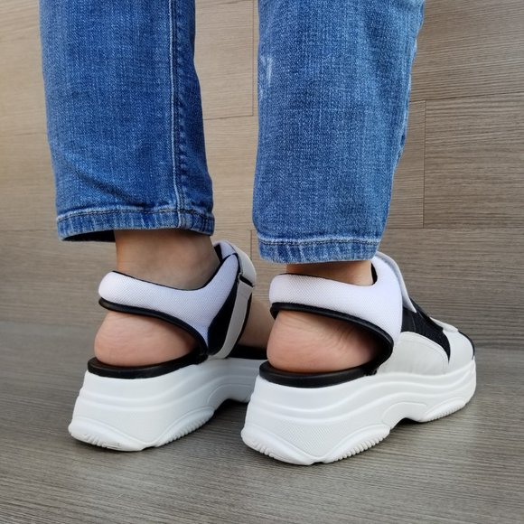 90s Chunky Platform Velcro Light Weight Sandal - Picture 3 of 8